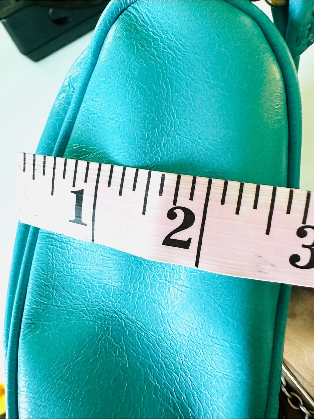 HOBO Teal Leather Hobo Bag with Detachable Strap - Picture 5 of 10